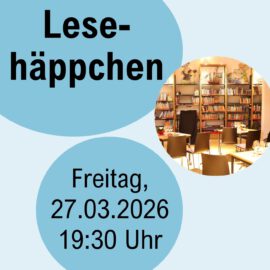 27.03.2026 Lesehäppchen 27.03.2026 Lesehäppchen